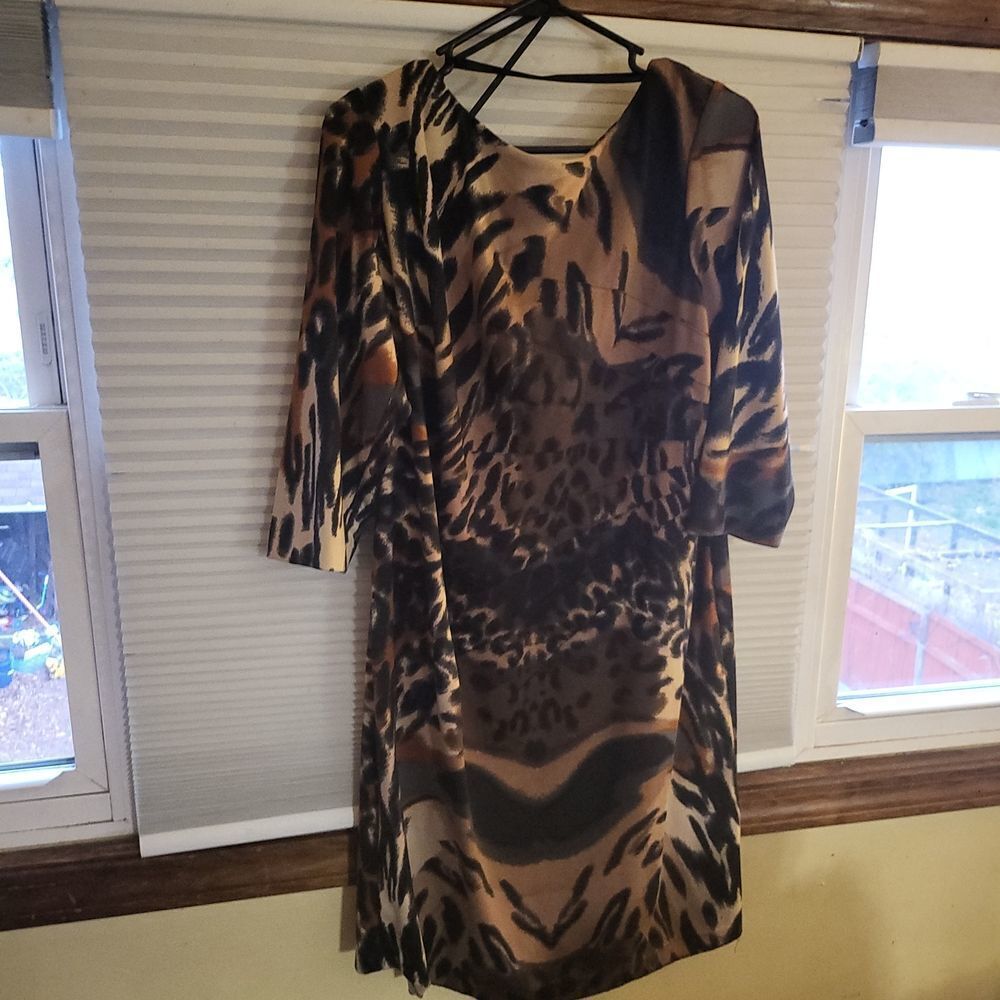Leopard Cheetah Animal Print Dress by Jessica Simpson Size 14W